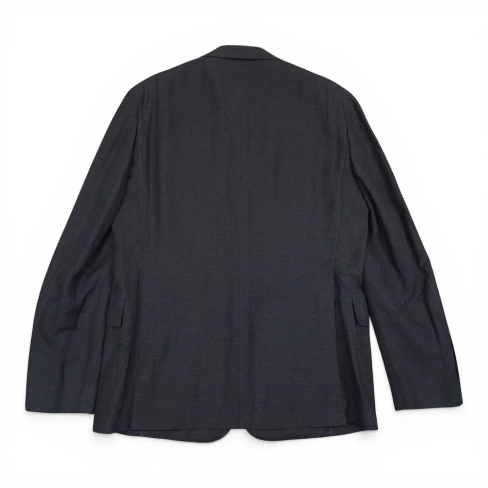 NEW Ralph Lauren Purple Label Blazer Sport Coat Mens 44R Navy Silk Linen Luxury